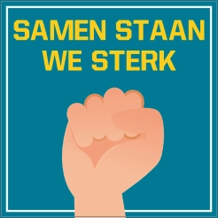 Samen staan we sterk sticker