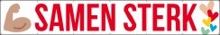 Samen sterk spandoek