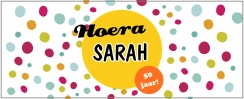 Sarah mok gepersonaliseerd