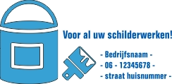 Schilder belettering voorbeeld