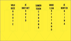 Set van 10 rechte pijlen bedrukbaar
