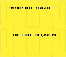 Set van 8 hoekpijlen bedrukbaar