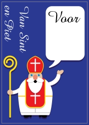 Sinterklaas kado sticker