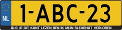 Kentekenplaathouder Als je dit kunt lezen ben ik mijn sleurhut verloren