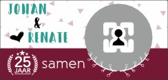 Spandoek 25 jaar samen