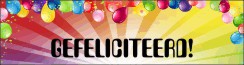 Spandoek Feest met Balonnen