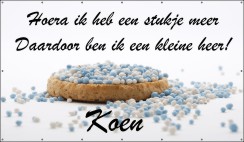 Spandoek Muisjes blauw