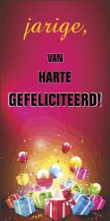 Spandoek Van Harte Gefeliciteerd