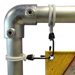 spanhaak 25cm wit