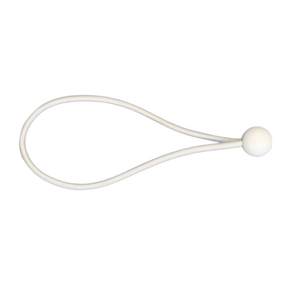 Wit elastiek met bal