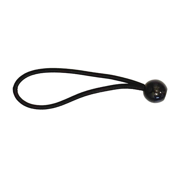 Zwart elastiek met bal