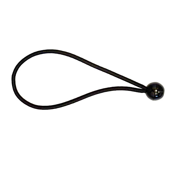 Zwart elastiek met bal