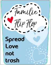 Spread love not trash afvalbak sticker