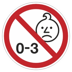 Sticker Age Warning