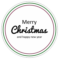 Sticker merry christmas