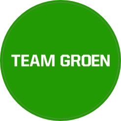 Sticker team groen