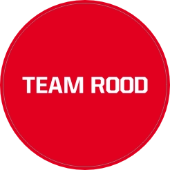 Sticker team rood
