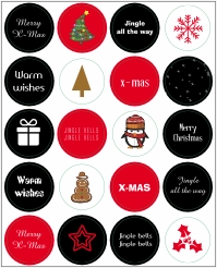 Eigen stickervel maken kerst