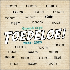 Stoeptegel Groep 8 Toedeloe