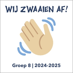 Stoeptegel groep 8 Wij Zwaaien Af