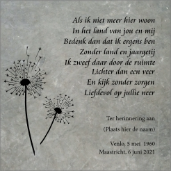 Stoeptegel in memoriam