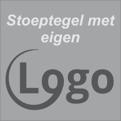 Stoeptegel met eigen logo