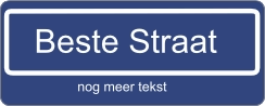 Straatnaambord