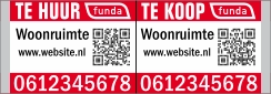 te huur te koop makelaarsbord