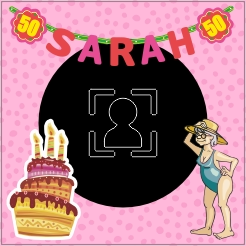 Tegeltje 50 jaar Sarah