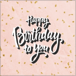 Tegeltje Happy Birthday to you