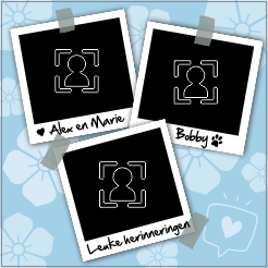 Tegeltje polaroid eigen foto