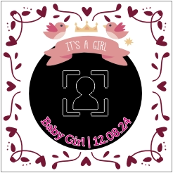 Tegeltje Welkom baby