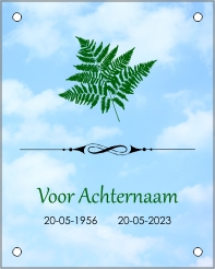 Ter nagedachtenis bordje