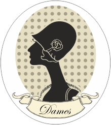 Toiletsticker retro Dames