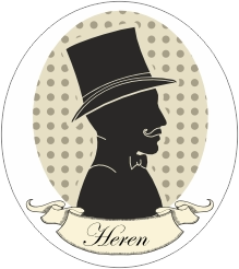 Toiletsticker retro Heren