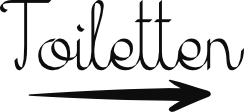 Toiletten pijl