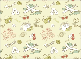 Travel Pattern sticker 17 inch