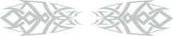 Tribals zilver metallic
