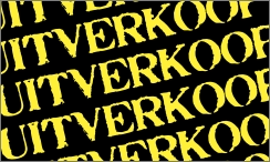 Uitverkoop outlet (dubbelzijdig)