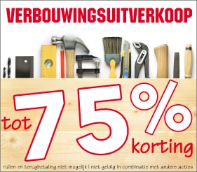 Verbouwingsuitverkoop (Achter Glas)