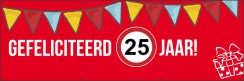 Verjaardag 25 (Spandoek)