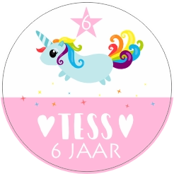 Verjaardag 6 jaar sticker