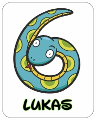 Verjaardag 6 sticker
