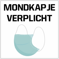 Verplicht mondkapjes dragen