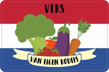 Vers van eigen bodem sticker
