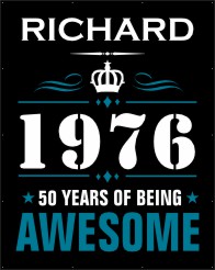 Vintagelabel 50 jaar