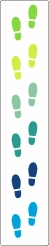 Voetstap stickers