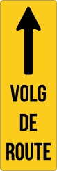 Volg de route