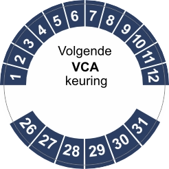 Volgende VCA keuring 4 cm