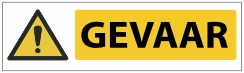 W001 Waarschuwing gevaar